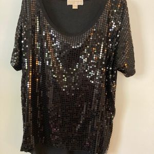 Michael Kors black sequin tee-shirt